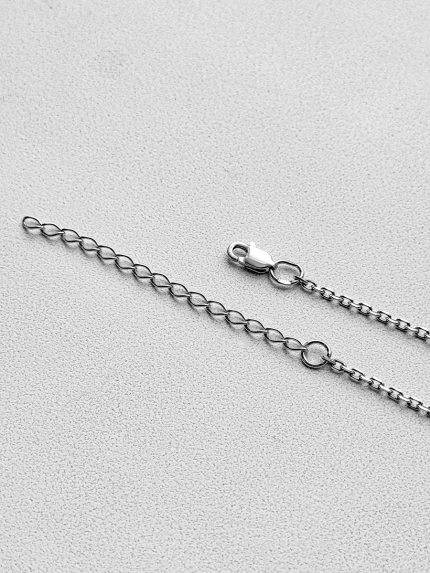 Кольє без вставок Срібло 925° (родій) 86074