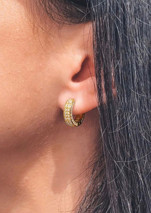 Сережки Фіаніт (5А) Золото 585° 20158