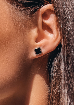 Сережки емаль Срібло 925° золото 375° 000957