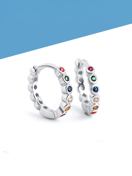 Cyanite earrings Silver 925° (rhodium) eqe35p