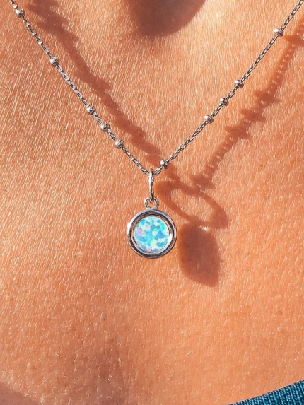 Підвіс опал Срібло 925° (родій) пк2опг/1017