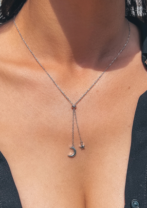 Кольє без вставок Срібло 925° (родій) кл2/1013