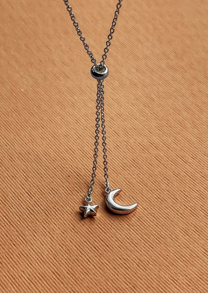 Кольє без вставок Срібло 925° (родій) кл2/1013