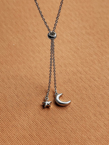 Кольє без вставок Срібло 925° (родій) кл2/1013