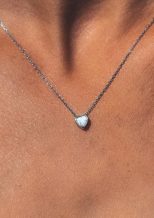 Кольє опал Срібло 925° (родій) кл2опб/417