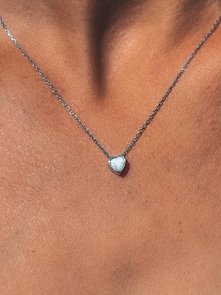 Кольє опал Срібло 925° (родій) кл2опб/417