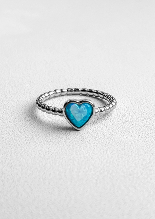 Каблучка опал Срібло 925° (родій) к2опг/1360