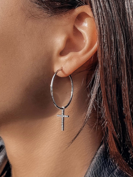 Kolczyki cyjanitowe Srebro 925° (rod) 262816/30