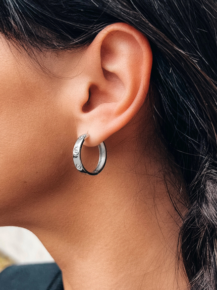 Cyanite earrings Silver 925° (rhodium) 2624531