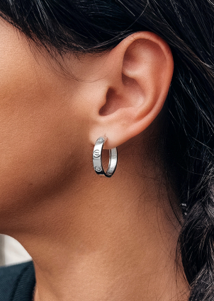 Сережки фіаніт Срібло 925° (родій) 2624531