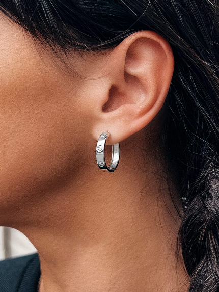 Cyanite earrings Silver 925° (rhodium) 2624531