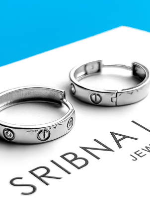 Сережки фіаніт Срібло 925° (родій) 2624531