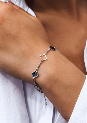 Браслет емаль Срібло 925° золото 375° 000672