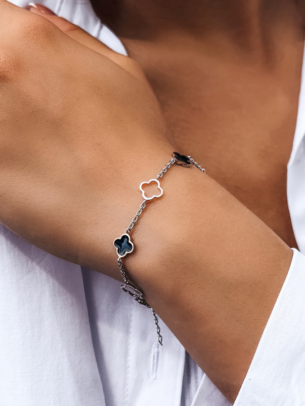 Bransoletka emaliowana Srebro 925°, złoto 375° 000672