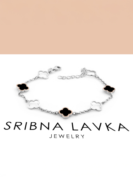 Bransoletka emaliowana Srebro 925°, złoto 375° 000672