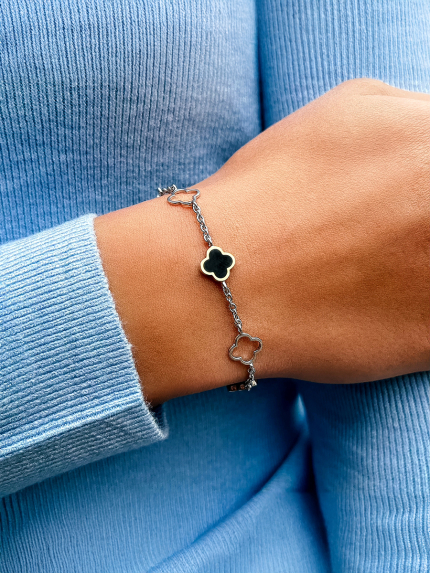 Bransoletka emaliowana Srebro 925°, złoto 375° 000672