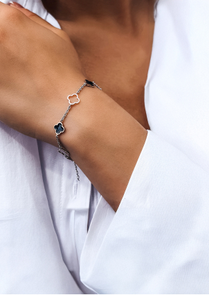 Браслет емаль Срібло 925° золото 375° 000672