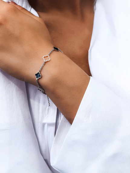 Bransoletka emaliowana Srebro 925°, złoto 375° 000672