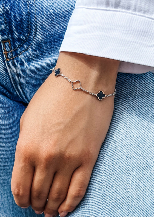 Браслет емаль Срібло 925° золото 375° 000672