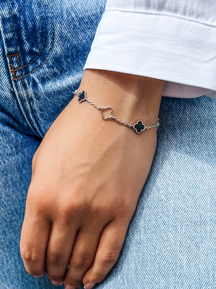 Bransoletka emaliowana Srebro 925°, złoto 375° 000672