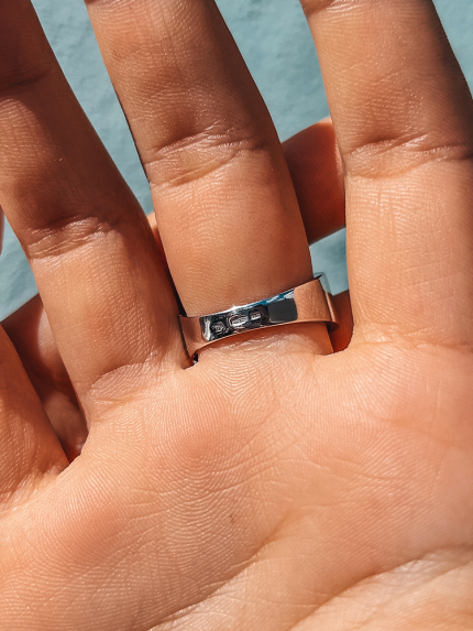 Ring cubic zirconia Silver 925° gold 375° 000219