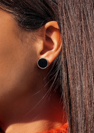 Сережки емаль Срібло 925° (родій) 956859