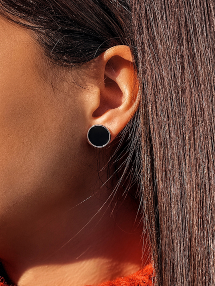 Enamel earrings Silver 925° (rhodium) 956859