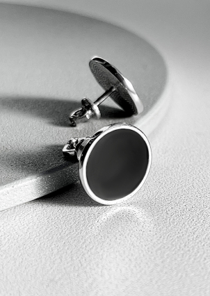 Сережки емаль Срібло 925° (родій) 956859