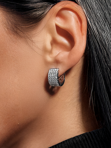 Cyanite earrings Silver 925° (rhodium) s2f/206