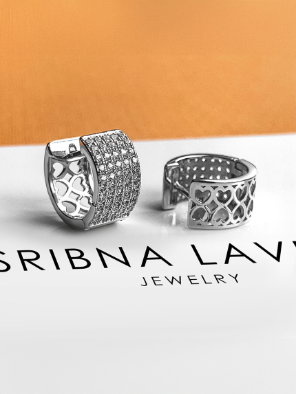 Cyanite earrings Silver 925° (rhodium) s2f/206