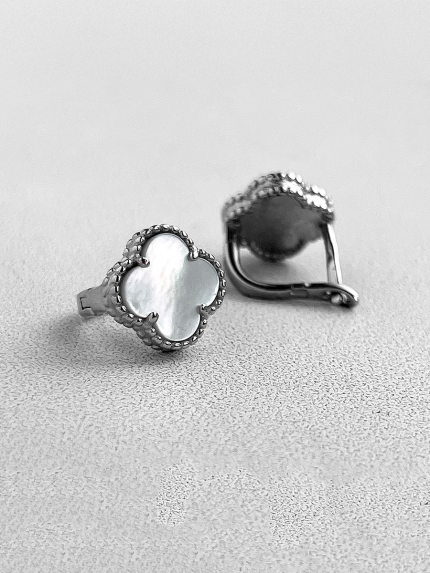 Pearl earrings Silver 925° (rhodium) sk2p/1024