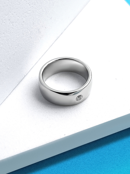 Каблучка фіаніт Срібло 925° (родій) 4621856