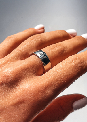 Каблучка фіаніт Срібло 925° (родій) 4621856