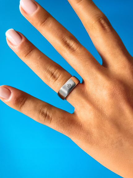 Каблучка фіаніт Срібло 925° (родій) 4621856