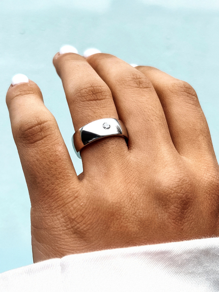 Каблучка фіаніт Срібло 925° (родій) 4621856