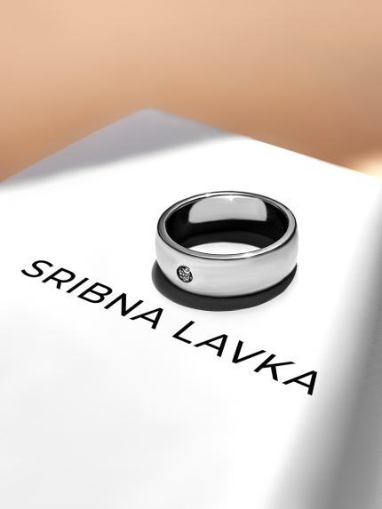 Каблучка фіаніт Срібло 925° (родій) 4621856
