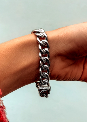 Браслет без вставок Срібло 925° (родій) 661049