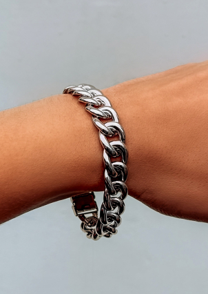 Браслет без вставок Срібло 925° (родій) 661049