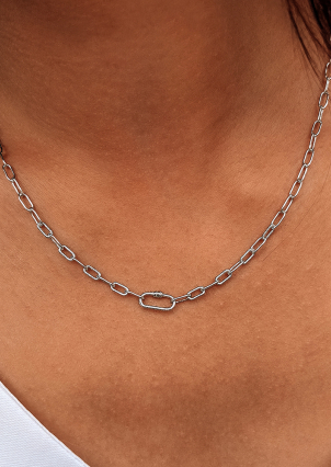 Кольє без вставок Срібло 925° (родій) zc50p18