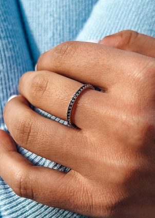 Каблучка фіаніт Срібло 925° (родій) sr635 b