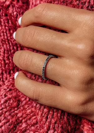 Каблучка фіаніт Срібло 925° (родій) sr635 b