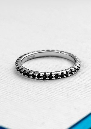 Каблучка фіаніт Срібло 925° (родій) sr635 b