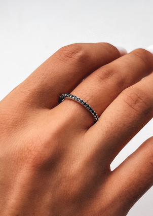 Каблучка фіаніт Срібло 925° (родій) sr635 b