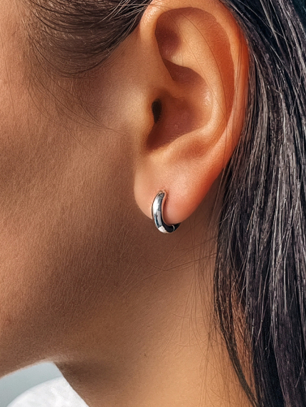 Kolczyki bez wkładek Srebro 925° (rod) 20114