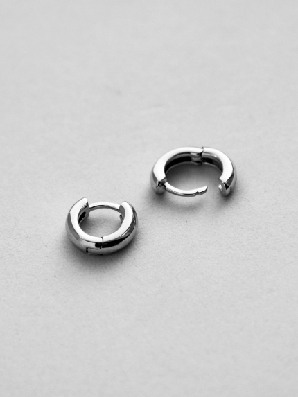 Kolczyki bez wkładek Srebro 925° (rod) 20114