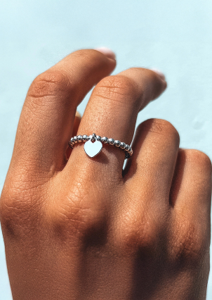 Каблучка без вставок Срібло 925° (родій) 001064