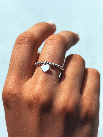 Ring without inserts Silver 925° (rhodium) 001064