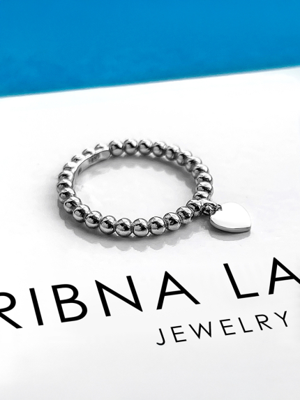 Ring without inserts Silver 925° (rhodium) 001064