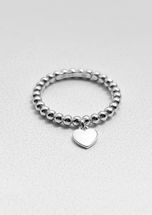 Ring without inserts Silver 925° (rhodium) 001064