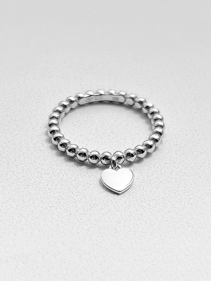 Ring without inserts Silver 925° (rhodium) 001064